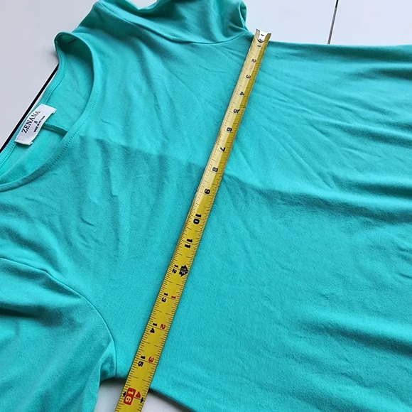 Zenana Outfitters Women's Dress Stretch Flowy A-Line Shirt Layered Ruffle Hem S - Picture 11 of 13